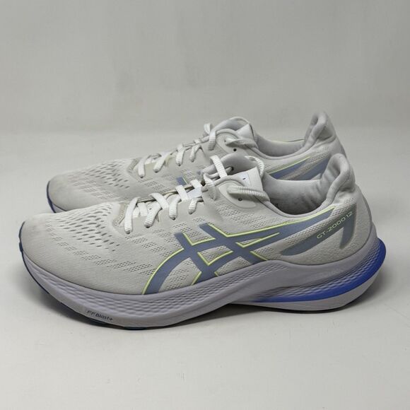 Asics GT-2000 12 Sneakers Womens 11 White Blue Lightweight Running Shoes - Picture 2 of 16